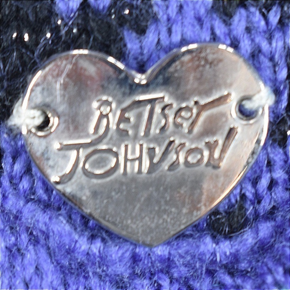 Betsey Johnson Purple Star Knit Trapper Hat Pom Pom Beanie Earflap Tassel New - Picture 2 of 6